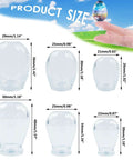 Dimensions of Mini Egg And Waterdrop Silicone Molds Set Six Pieces Clear Resin Molds For Egg And Waterdrop Shapes In Three Sizes