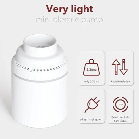 Powerful Electric Air Pump For Vacuum Storage Bags Space Saver For MEIQIHOME Bags Only, lightweight design details