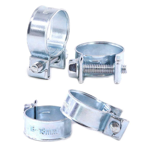120 Pcs 10 Size Mini Fuel Injection Style Hose Clamp Assortment Kit For Diesel And Petrol Pipes Including 7-9mm 8-10mm 9-11mm