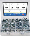 120 Pcs 10 Size Mini Fuel Injection Style Hose Clamp Assortment Kit For Diesel And Petrol Pipes Including 7-9mm 8-10mm 9-11mm 10-12mm 11-13mm 12-14mm 13-15mm 14-16mm 15-17mm 16-18mm in plastic box