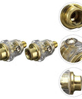 Mini Inline Lubricator Oiler for Pneumatic Tools, One Quarter Inch Aluminum Inline FRL, shown in 2-pack with clear casing details.