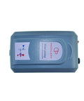 Mini Lab Vacuum And Pressure Dual Function Pump For Filtration And Distillation Applications, compact grey unit, top view.