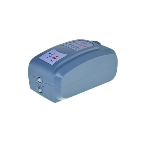 Mini Lab Vacuum And Pressure Dual Function Pump for filtration and distillation, compact design, side view.