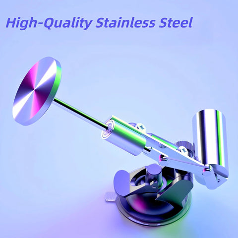 High-quality stainless steel mini linear actuator for DIY robotics with adjustable suction base and variable speed motion.