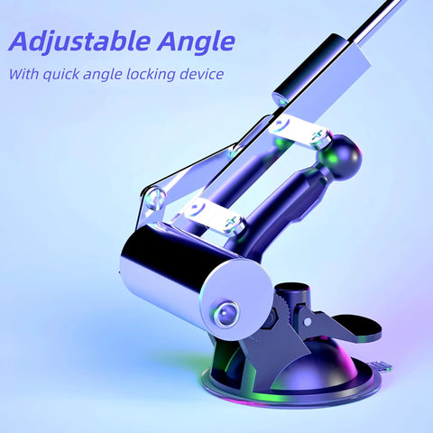 20N mini linear actuator for DIY robotics with adjustable angles and suction base, perfect for compact automation projects.