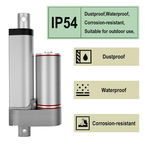 2 Inch Stroke 50 Millimeter DC Electric Mini Linear Actuator 24V Beefy Heavy Duty 600N Push Pull with IP54 rating for medical beds