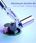Aluminum suction base on mini linear actuator for DIY robotics, showcasing stability and hands-free operation.