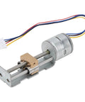 Mini linear lead screw nut slider 2‑phase 4‑wire stepper motor linear screw slide table slider stroke 34mm, metal structure