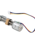 Mini linear lead screw nut slider 2-phase 4-wire stepper motor linear screw slide table slider stroke 34mm, metal build with wiring