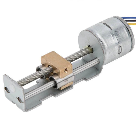 Mini linear lead screw nut slider 2‑phase 4‑wire stepper motor linear screw slide table slider stroke 34mm for CNC installs