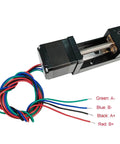Mini Linear Rail Guide Slide Actuator T6x1 Lead Screw with NEMA11 Stepper Motor,100mm Effective Stroke Length for DIY CNC Router Parts X Y Z Linear