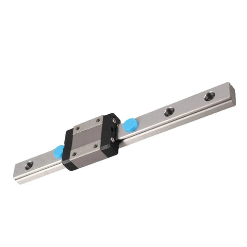Miniature Linear Rail Guide 12mm Wide With Four Point Contact For Precision Movement, Ball Retainer And Lubrication System, 150mm length view