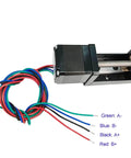 Mini Linear Rail Guide Small Sliders Lead Screw T6x1 with Nema 11 Stepper Motor for CNC Router Parts X Y Z Linear Stage Actuator 50mm Effective Stroke