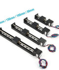 Different sizes of Mini Linear Rail Guide Small Sliders Lead Screw T6x1 with Nema 11 Stepper Motor for CNC Router Parts