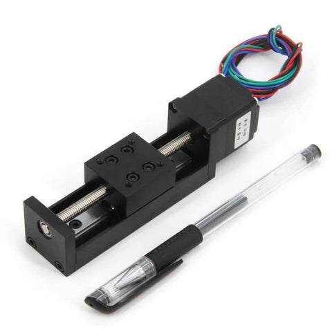 Mini Linear Rail Guide Small Sliders Lead Screw T6x1 with Nema 11 Stepper Motor for CNC Router Parts X Y Z Linear Stage Actuator 50mm Effective Stroke