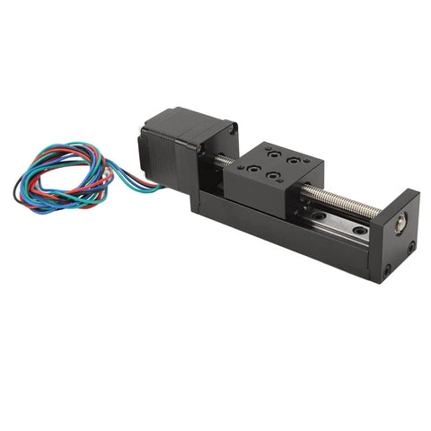 Mini Linear Rail Slide Actuator - 50mm Stroke Alloy Stepper Motion Stage with 1 Piece Screw Rod for DIY CNC Router Parts