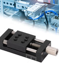 X-Axis Mini Linear Rail Stage Actuator High Precision Adjustable 10mm Stroke Aluminum Alloy Sliding Table with Manual Fine Tune