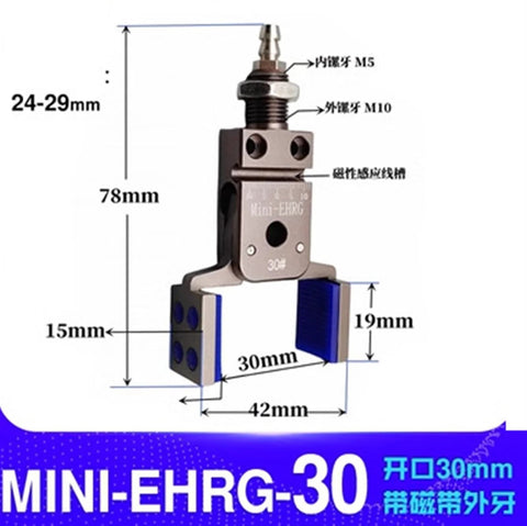 Magnetic Gripper Fixture For Pneumatic Systems And Automated Workflows with dimensions and technical specifications.