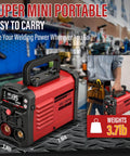 2 In 1 110V Arc And Lift TIG Welder For Home DIY With Hot Start And Anti Stick Arc Force, portable MMA welding machine, compact size