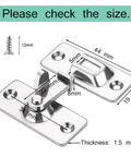 MINI Size 90 Degree Door Latch Sliding Screen Door Latch Barn Door Lock Hasp Latch Clasp Lock with measurements