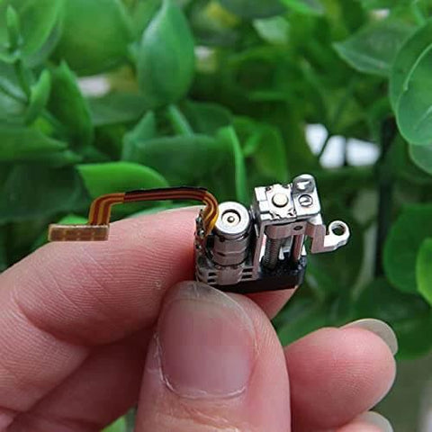 Close-up of a 2-Pack Mini 5mm 2-Phase 4-Wire 3V 5V Planetary Gear Stepper Motor Linear Screw Slider held in hand