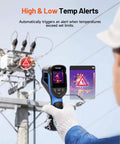 Mini Thermal Imaging Camera, 240 x 240 TISR Resolution, 15-Hour Battery Life, detecting temp alerts near power lines