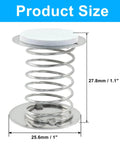 Ten Piece Set Of Metal Spiral Springs 1 By 1 Inch Mini Wobble Springs For Crafts Diy Hand Making And Gifts Durable Alloy Steel Built For Endless Compression And Smooth 362 Degree Rotation showing side view with dimensions.