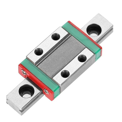 Miniature Linear Guide Rail 9mm Wide With Slide Block Ball Retainer And Lubrication System, close-up view
