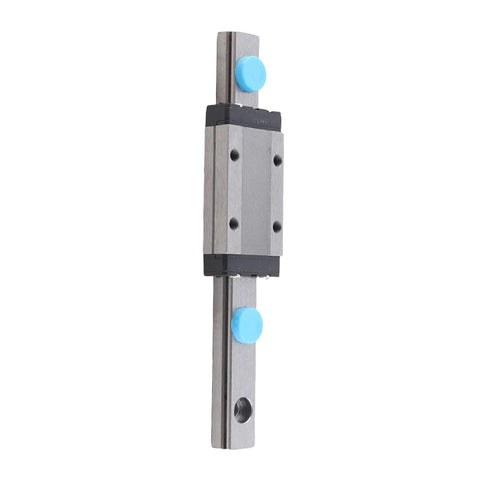 Miniature Linear Rail Guide 100mm Long, 9mm Wide With Ball Retainer And Built In Lubrication System, steel view