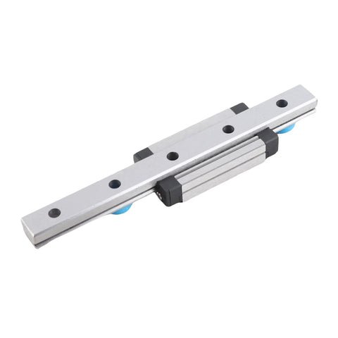Miniature Linear Rail Guide 100mm Long, 9mm Wide With Ball Retainer And Built In Lubrication System, Rock Solid Pro Grade