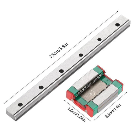 Miniature 12mm Wide Linear Rail Guide With Ball Retainer And Built In Lubrication System for automatic equipment, measuring machines