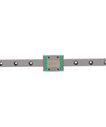 Miniature Linear Rail Guide 12mm Width With 4 Point Contact For Precision Movement, Ball Retainer, 200mm Length in metal finish
