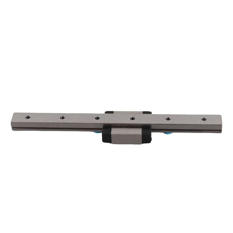 Miniature Linear Rail Guide 12mm Wide With Four Point Contact For Precision Movement, Ball Retainer And Lubrication System, shown in full view
