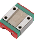 Close-up of Miniature Linear Rail Guide 12mm Width With 4 Point Contact For Precision Movement, Ball Retainer And Lubrication System