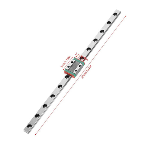 Miniature Linear Rail Guide LML9B With 9mm Wide Slide Block And Ball Retainer Lubrication System for precision equipment