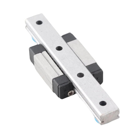 Miniature Linear Rail With 7mm Wide Slide Block Featuring Ball Retainer And Built In Lubrication System close-up view