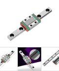 Miniature Linear Slide Block Bearing Lightweight Steel 4 Point Design With Retainer And Lubrication System Short Slide for equipment.