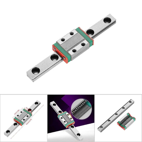Miniature Linear Slide Block Bearing Lightweight Steel 4 Point Design With Retainer And Lubrication System Short Slide for equipment.