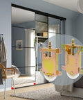 Sliding Closet Door Rollers Replacement Hardware For Mirror And Wardrobe Doors Pack Of 2 shown against a bedroom scene.
