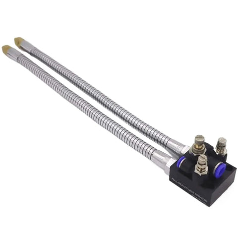 Mist Coolant Lubrication Spray System For CNC Lathes Milling Drilling Engraving And Sawing Machines With Two Nozzle Heads Standard Model 320