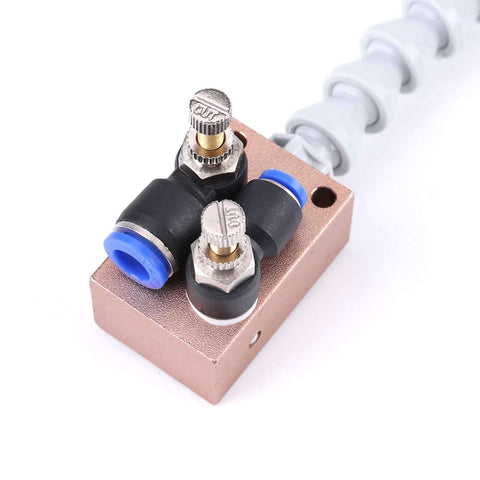 Mist Coolant Lubrication System Spray For CNC Lathe And Milling Machines with adjustable nozzle and 8mm air pipe, NutriEss Pro Shop Upgrade