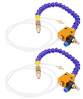 2 Pack Mist Coolant Spray System For 8mm Air Pipe CNC Lathe Milling Drill Machines, Cooling Lubrication Accessory