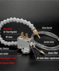 Mist Coolant Lubrication Spray System for CNC Lathe Milling Drill Engraving Machines, 8mm Pipe Cooling Sprayer with Magnet2 Pipe
