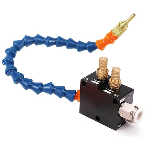 Mist Coolant Lubrication Spray System For CNC Machines And Metal Cutting With 360 Degree Adjustable Nozzle