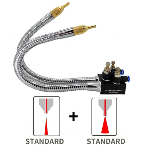 Mist Coolant Lubrication Spray System For CNC Lathe Milling Drill Engraving Sawing Machines With Two Nozzle Heads Standard 620
