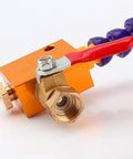 Mist Coolant Spray System for CNC Lathe and Milling Machines with Adjustable Lubrication valve close-up view