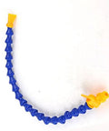Mist Cooling Spray System For Metal Cutting Engraving Machines With 12 Piece Nozzle Kit, showing a blue flexible nozzle with yellow fittings
