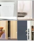 24 Pack Half Inch Overlay Soft Close Cabinet Hinges For Kitchen Cabinets Stainless Steel Concealed Hidden Hinges in use close-up