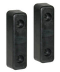 Molded Rubber Bumpers Set Of Two For Truck And Trailer Protection, Heavy Duty Dock Bumpers For Equipment And Delivery Bays, Each Measures 2 By 2-1/4 By 7-3/4 Inches