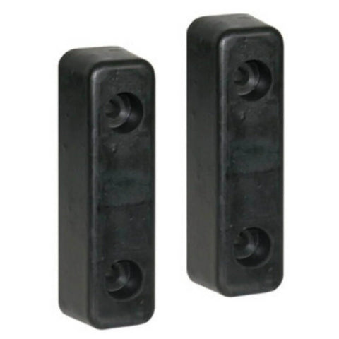 Molded Rubber Bumpers Set Of Two For Truck And Trailer Protection, Heavy Duty Dock Bumpers For Equipment And Delivery Bays, Each Measures 2 By 2-1/4 By 7-3/4 Inches